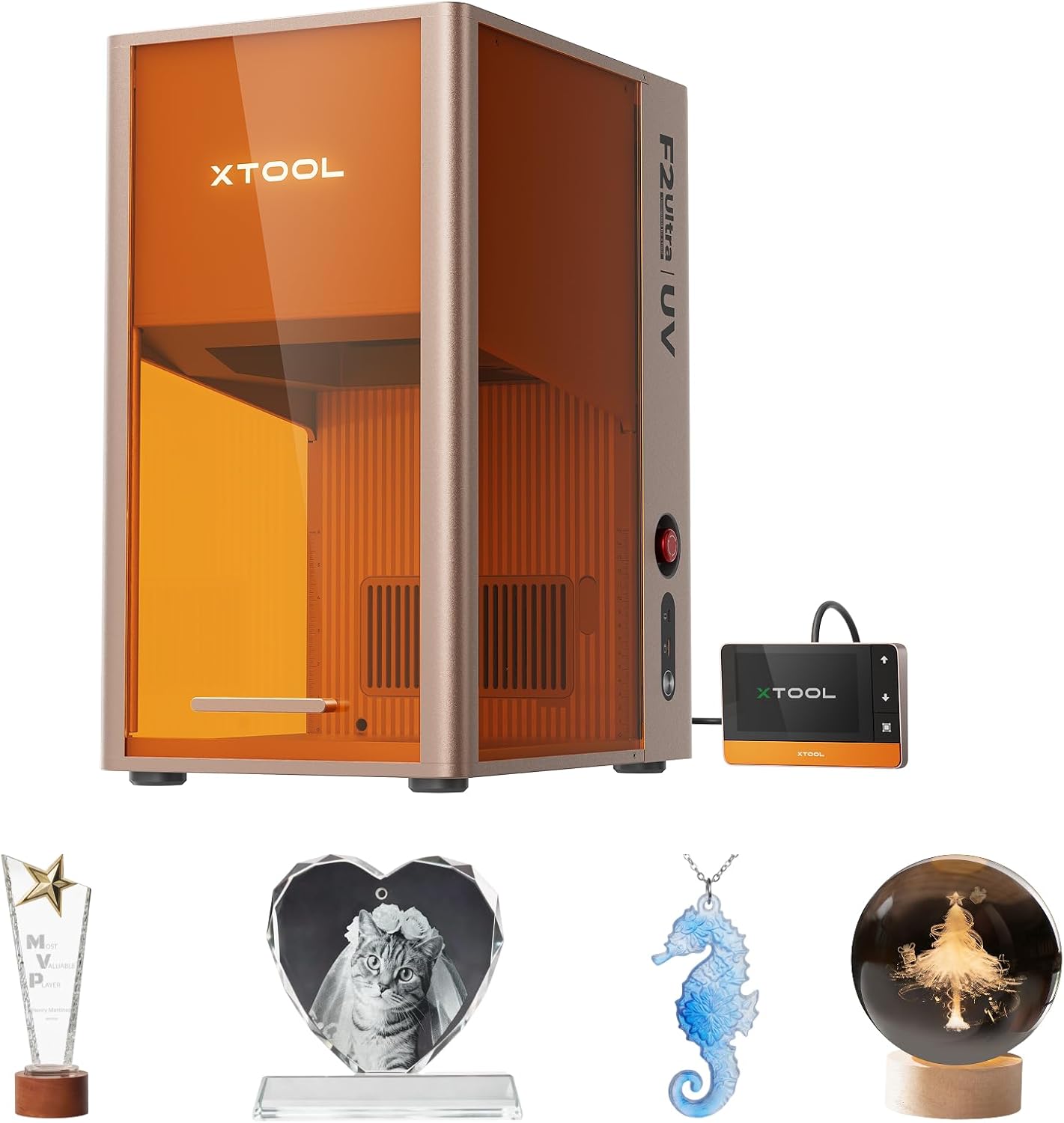 xTool F2 Ultra UV Laser Engraver, 5W UV Laser 3D Inner Fine Glass…