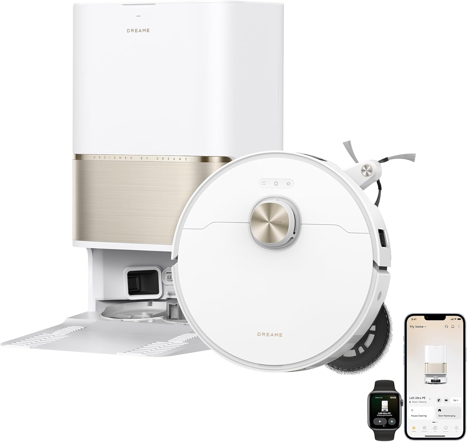 DREAME L60 Ultra PE Robot Vacuum and Mop with 220+ Object Recognition