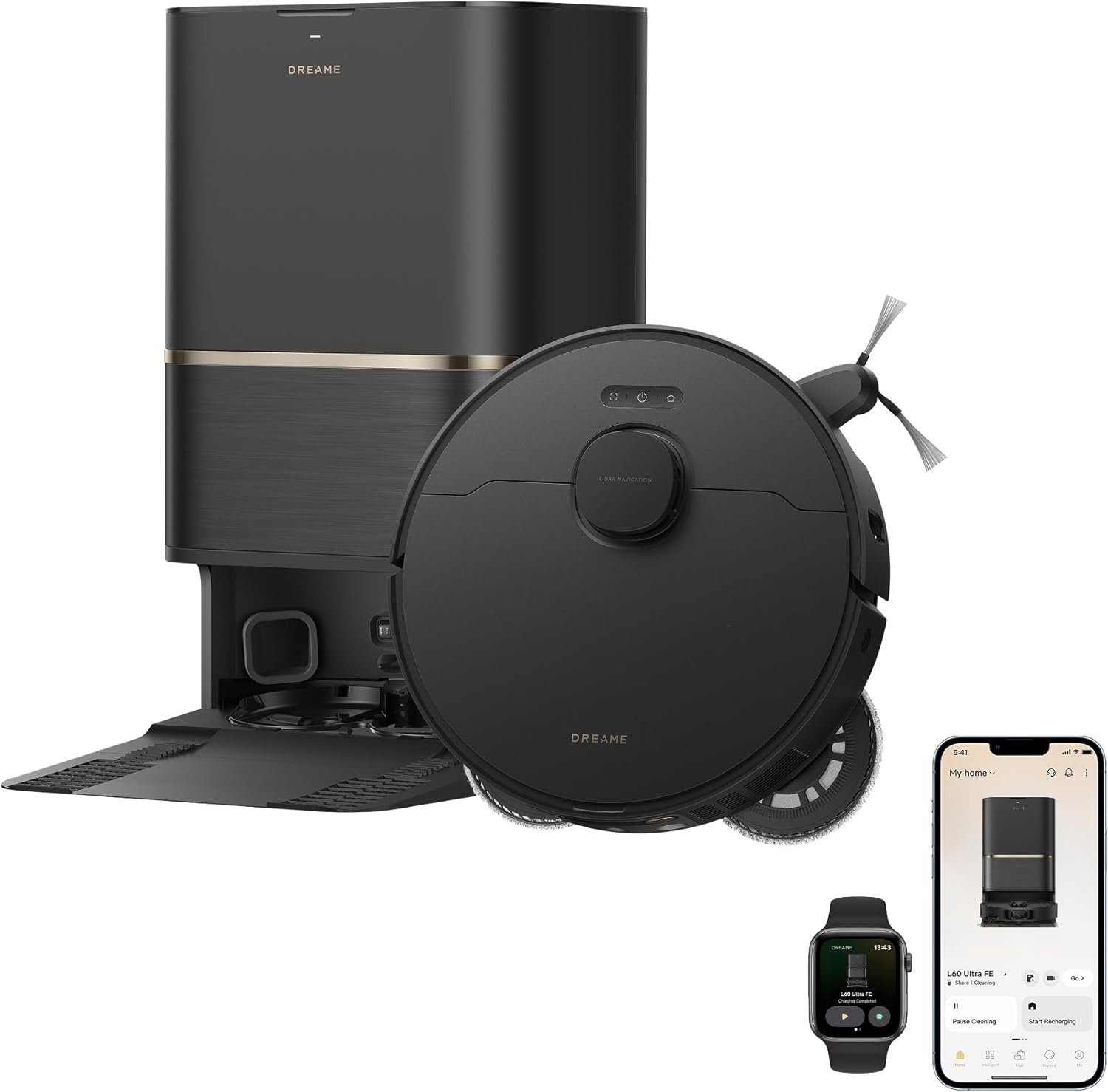 DREAME L60 Ultra FE Robot Vacuum and Mop, 212°F (100°C) Mop…