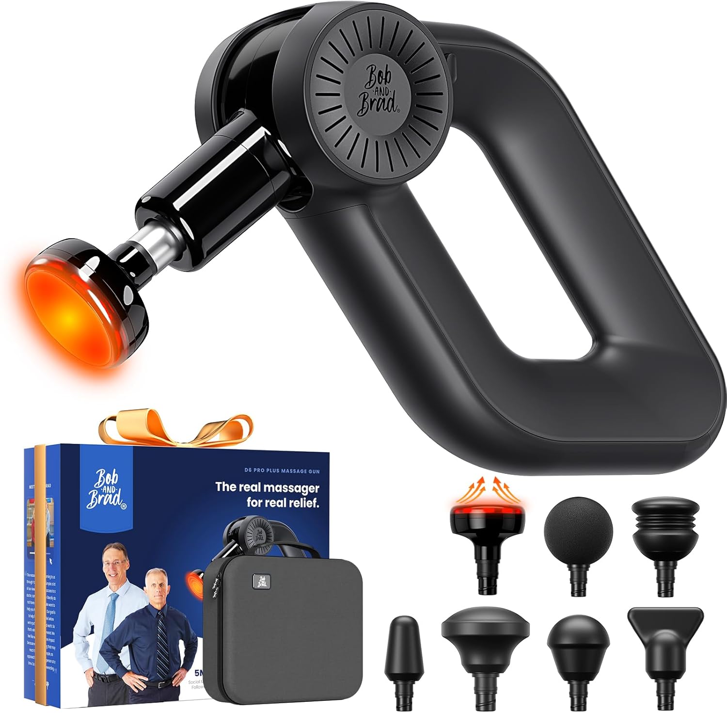 BOB AND BRAD D6 Pro Plus Massage Gun with Heat, Deep Tissue Percussion…