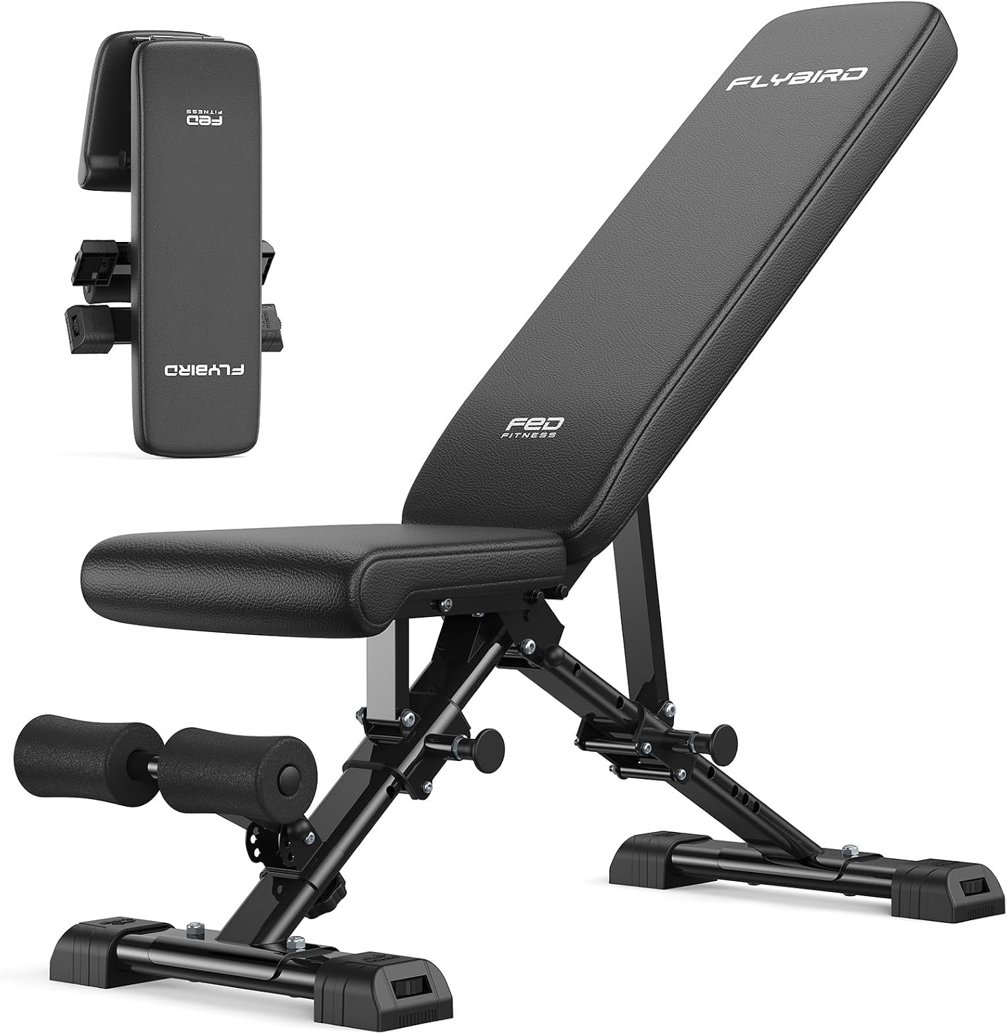 FLYBIRD WB5 Weight Bench, ASTM-Certified 800LBS Adjustable Weight…