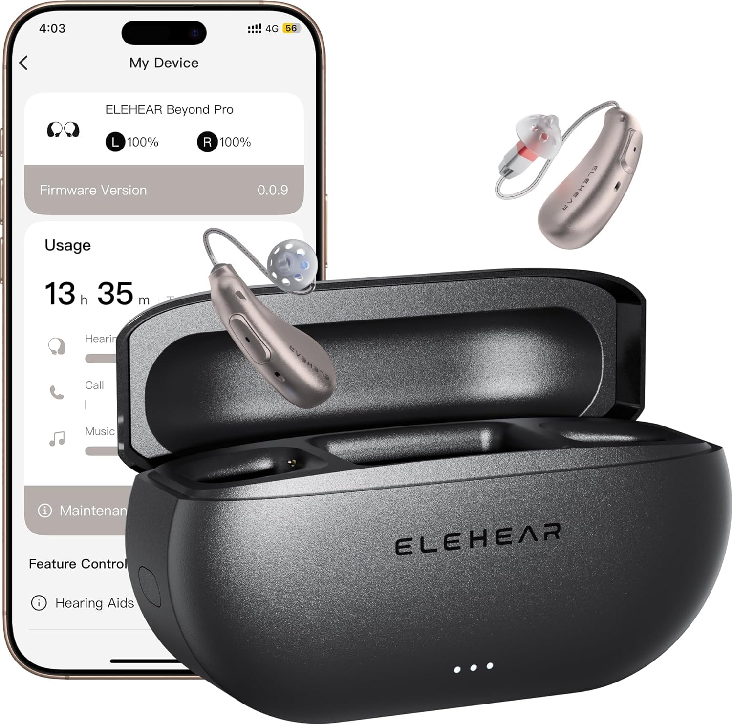 ELEHEAR-Beyond Pro OTC Hearing Aids, Bluetooth Rechargeable, Premium…